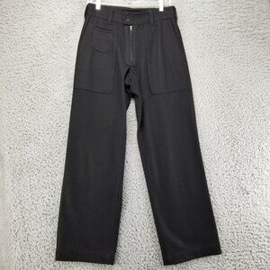 John Varvatos Pants Womens EU 44 US 12 Black Cashmere Wool Blend Trousers